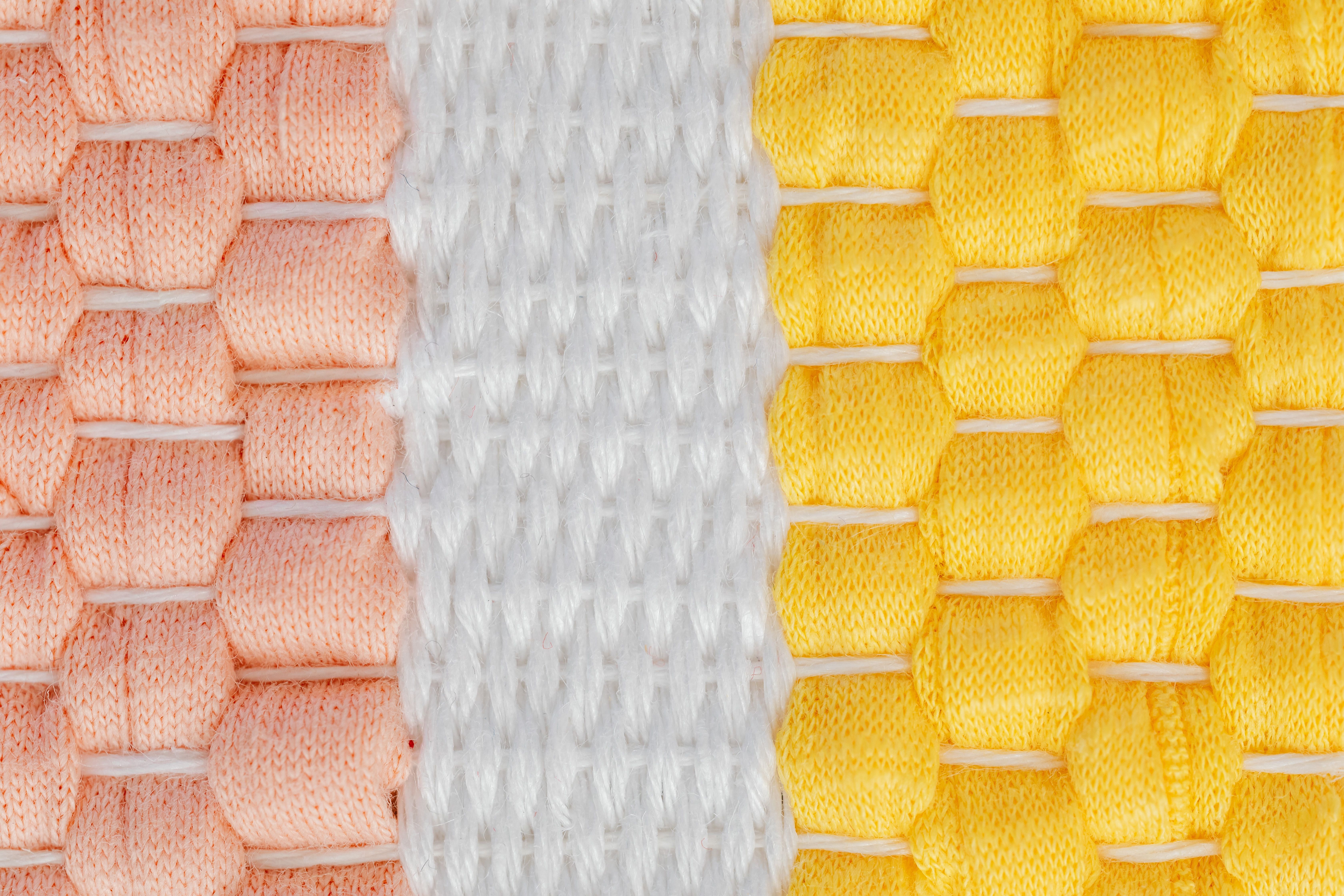 Yarn on an industrial knitting machine